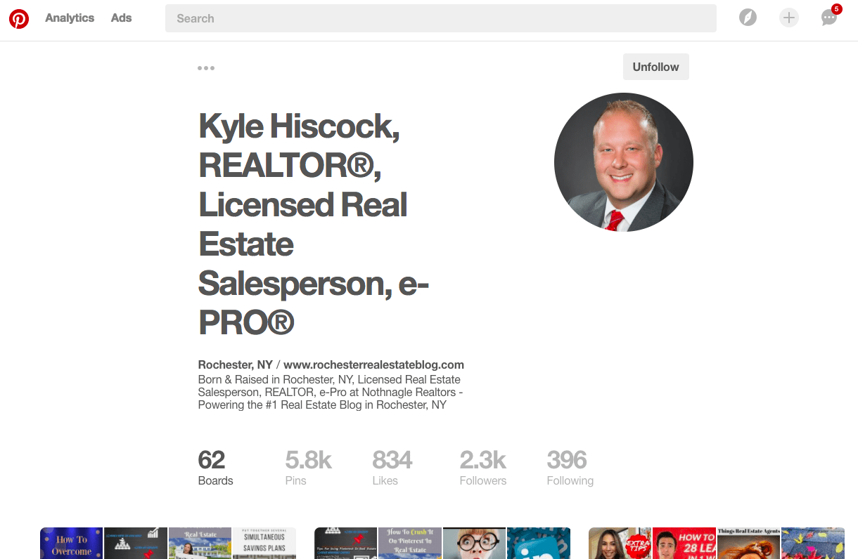 Kyle Hiscock Pinterest